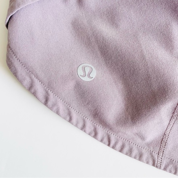 Lululemon SIZE 2 TALL Speed Up 4” MR midrise shorts in mauve pink - Picture 2 of 6